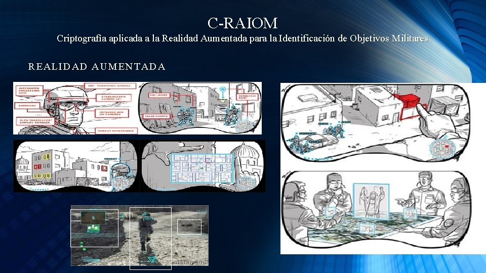 C-RAIOM Criptografía aplicada a la Realidad Aumentada para la Identificación de Objetivos Militares REALIDAD