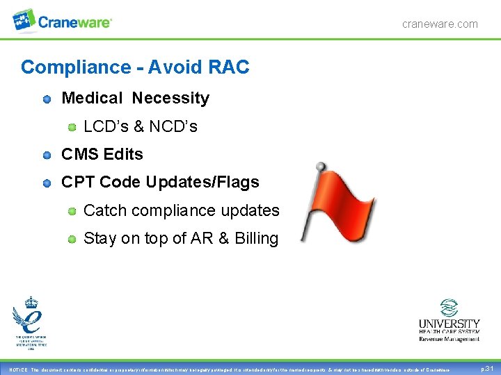 craneware. com Compliance - Avoid RAC Medical Necessity LCD’s & NCD’s CMS Edits CPT