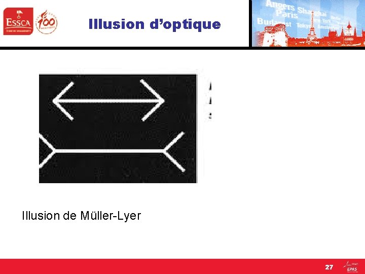 Illusion d’optique Illusion de Müller-Lyer 27 