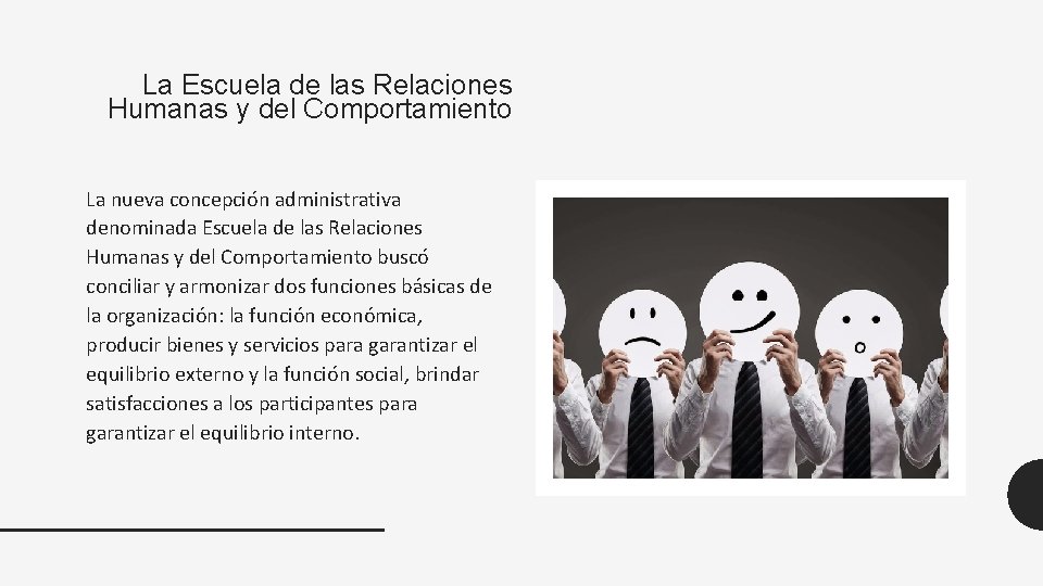  La Escuela de las Relaciones Humanas y del Comportamiento La nueva concepcio n