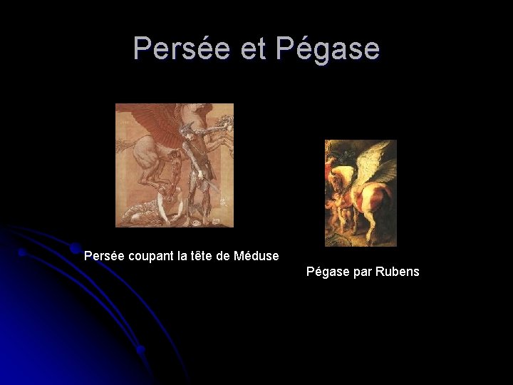 Persée et Pégase Persée coupant la tête de Méduse Pégase par Rubens 