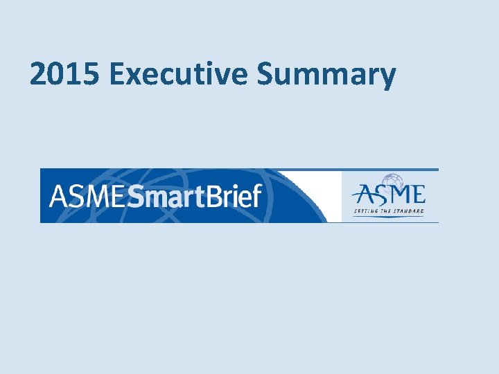 2015 Executive Summary 