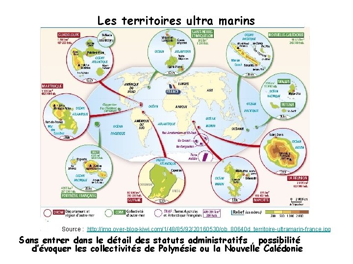 Les territoires ultra marins Source : http: //img. over-blog-kiwi. com/1/48/85/92/20160530/ob_80640 d_territoire-ultramarin-france. jpg Sans entrer