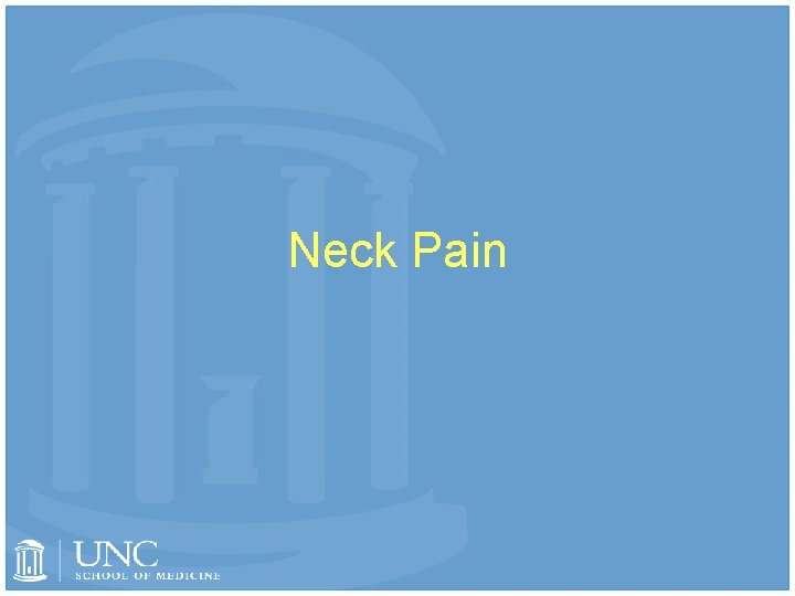 Neck Pain 