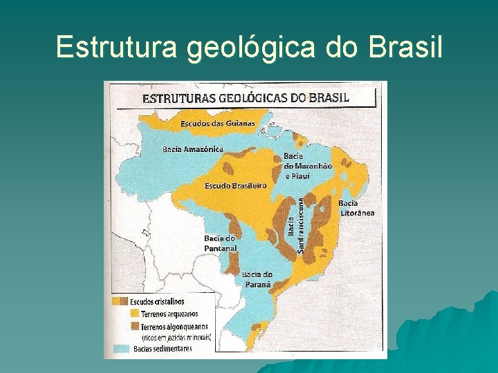 Estrutura geológica do Brasil Estrutura geológica do Brasil