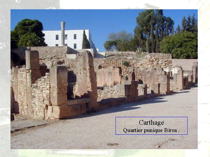 Carthage Quartier punique Birsa. 