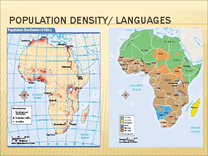 POPULATION DENSITY/ LANGUAGES 