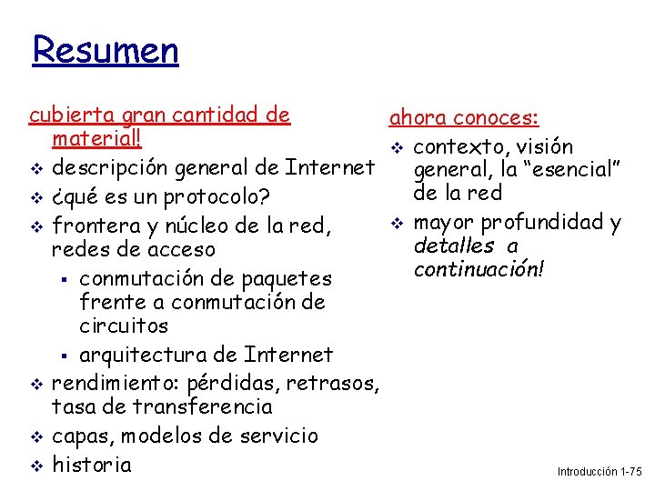 Resumen cubierta gran cantidad de ahora conoces: material! contexto, visión descripción general de Internet