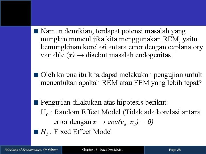 Namun demikian, terdapat potensi masalah yang mungkin muncul jika kita menggunakan REM, yaitu kemungkinan Namun demikian, terdapat potensi masalah yang mungkin muncul jika kita menggunakan REM, yaitu kemungkinan