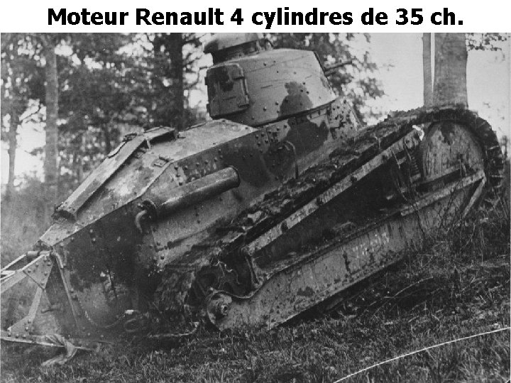 Moteur Renault 4 cylindres de 35 ch. 