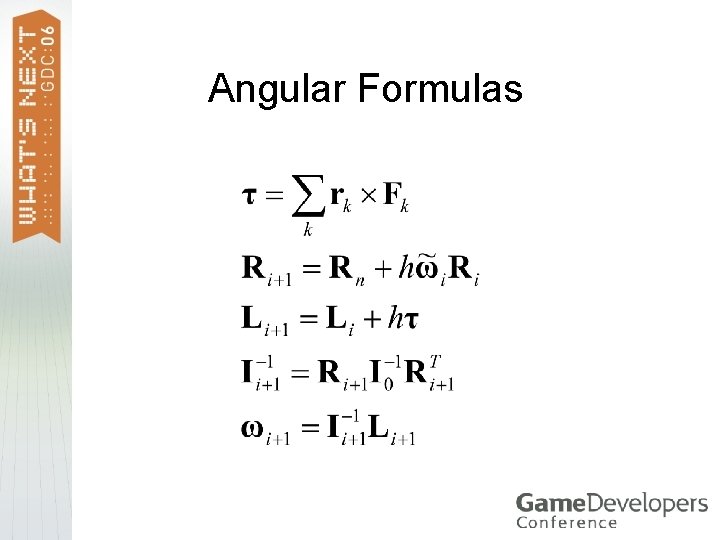 Angular Formulas 