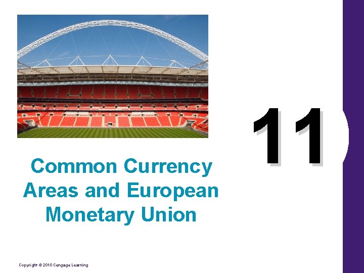 Common Currency Areas and European Monetary Union Copyright © 2010 Cengage Learning 11 