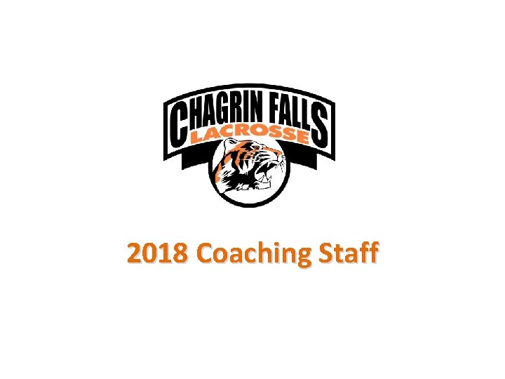 2018 Coaching Staff 