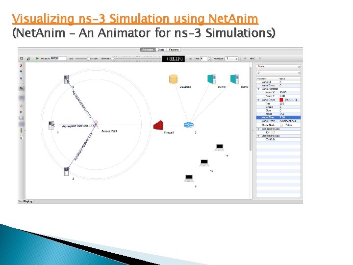 Visualizing ns-3 Simulation using Net. Anim (Net. Anim – An Animator for ns-3 Simulations)