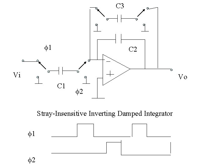 C 3 1 C 2 Vi Vo C 1 2 Stray-Insensitive Inverting Damped Integrator