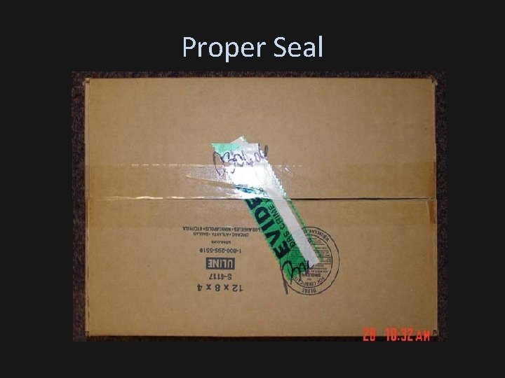 Proper Seal 