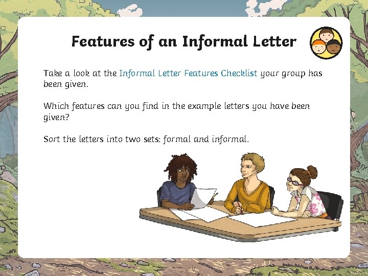 Features of an Informal Letter Take a look at the Informal Letter Features Checklist