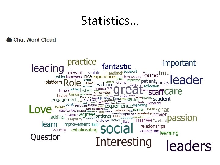 Statistics… 