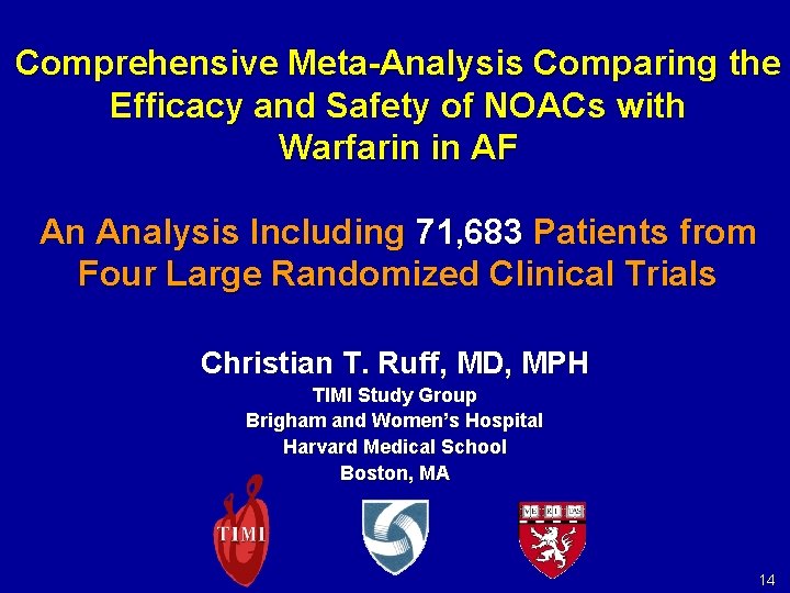 Comprehensive Meta-Analysis Comparing the Efficacy and Safety of NOACs with Warfarin in AF An