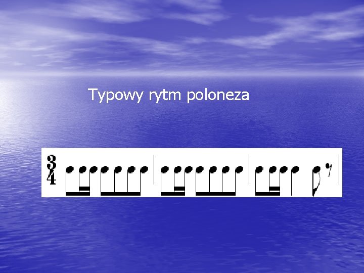 Typowy rytm poloneza 