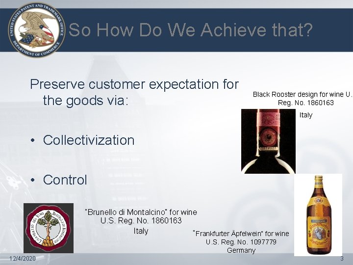 So How Do We Achieve that? Preserve customer expectation for the goods via: Black