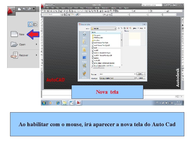 Nova tela Ao habilitar com o mouse, irá aparecer a nova tela do Auto