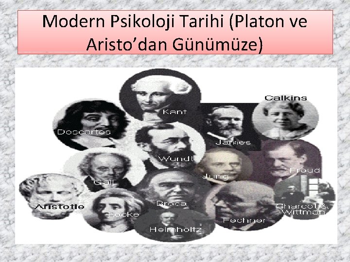 Modern Psikoloji Tarihi (Platon ve Aristo’dan Günümüze) 