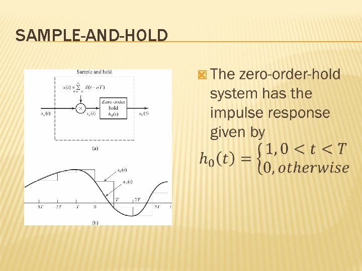 SAMPLE-AND-HOLD � 