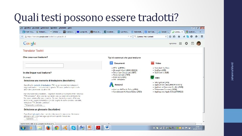 Johanna Monti Quali testi possono essere tradotti? 