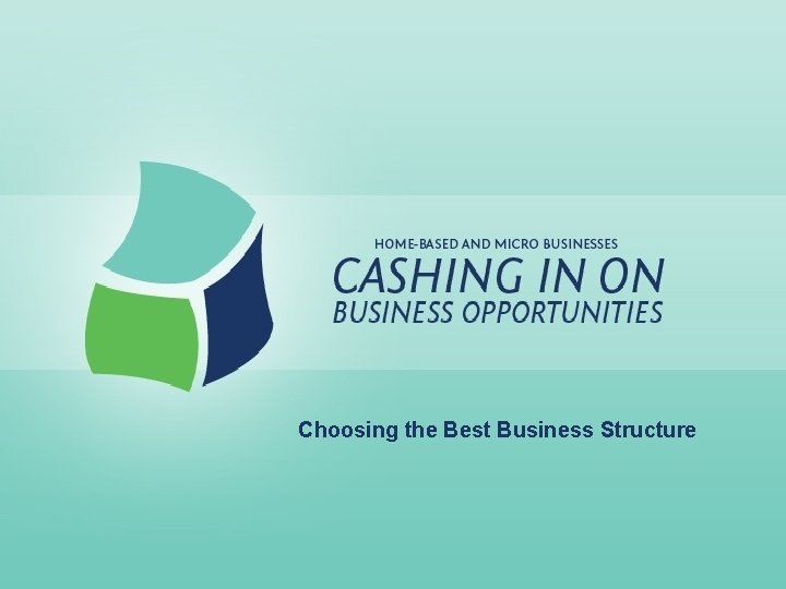 Choosing the Best Business Structure 