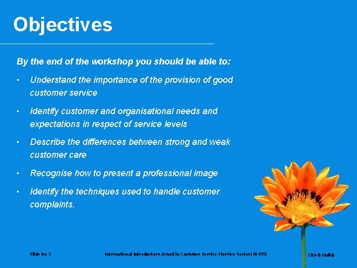 Objectives By the end of the workshop you should be able to: • Understand