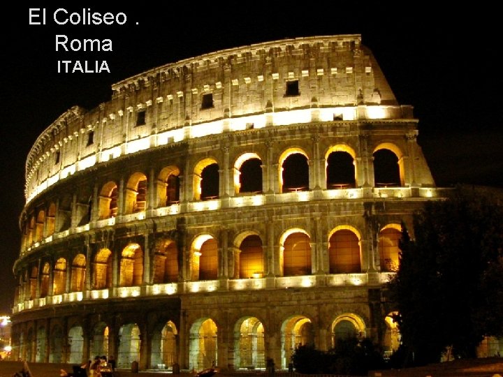 El Coliseo. Roma ITALIA 
