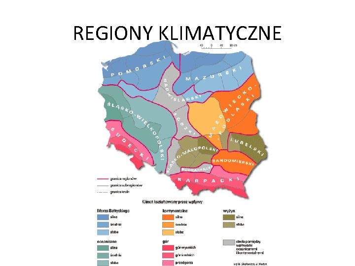REGIONY KLIMATYCZNE 
