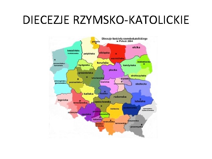 DIECEZJE RZYMSKO-KATOLICKIE 