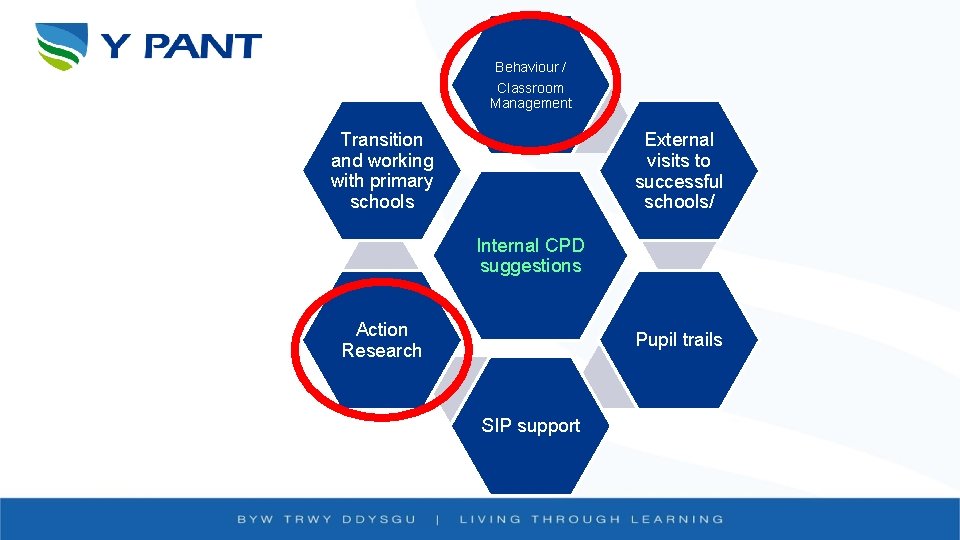 Behaviour / Classroom Management Transition and working with primary schools External visits to successful