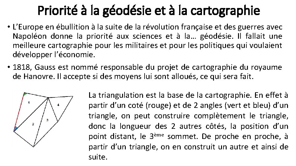 Priorité à la géodésie et à la cartographie • L’Europe en ébullition à la