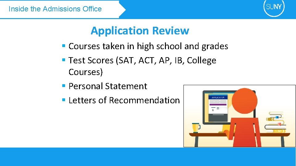 Inside the Admissions Office Application Review § Courses taken in high school and grades