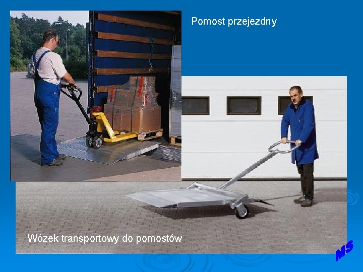 Pomost przejezdny Wózek transportowy do pomostów Pomost przejezdny Wózek transportowy do pomostów