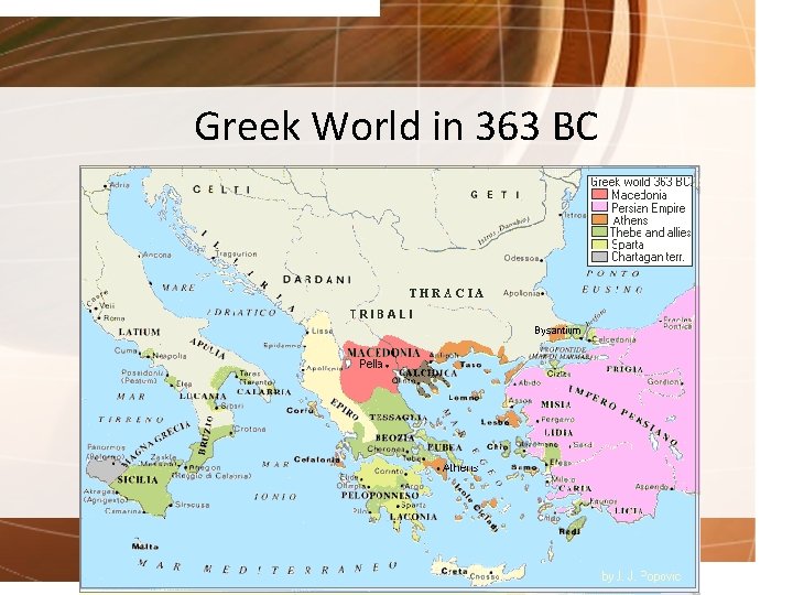 Greek World in 363 BC 