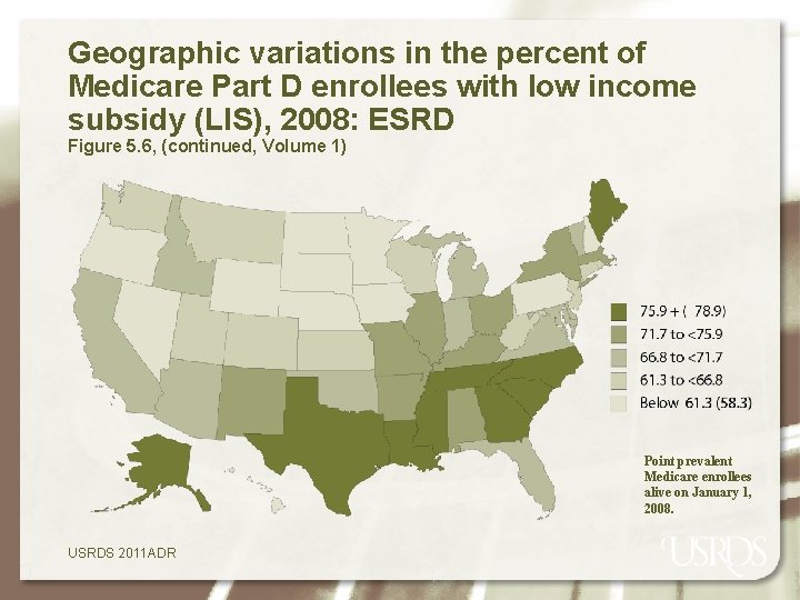 Geographic variations in the percent of Medicare Part D enrollees with low income subsidy