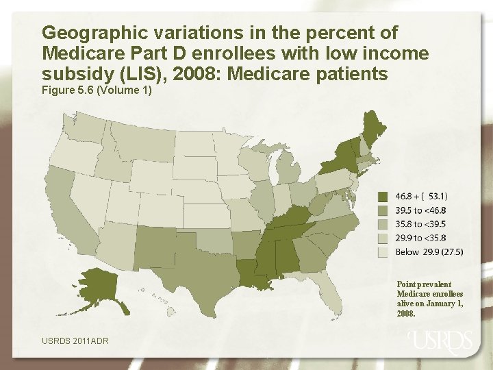 Geographic variations in the percent of Medicare Part D enrollees with low income subsidy