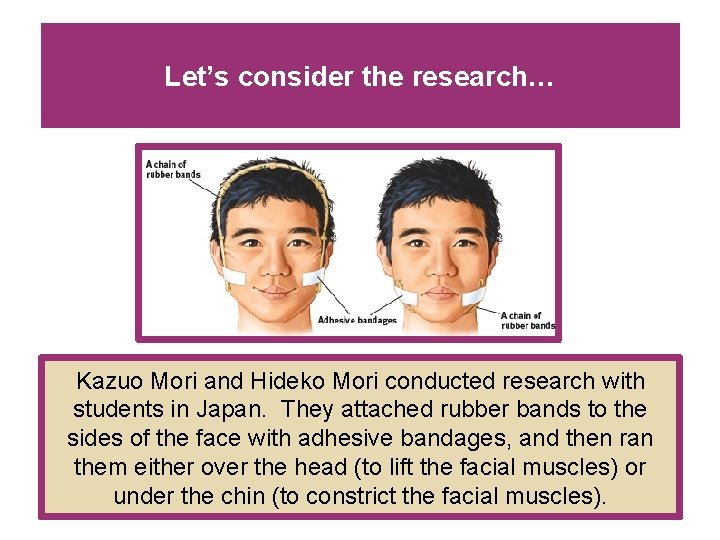 Let’s consider the research… Kazuo Mori and Hideko Mori conducted research with students in Let’s consider the research… Kazuo Mori and Hideko Mori conducted research with students in