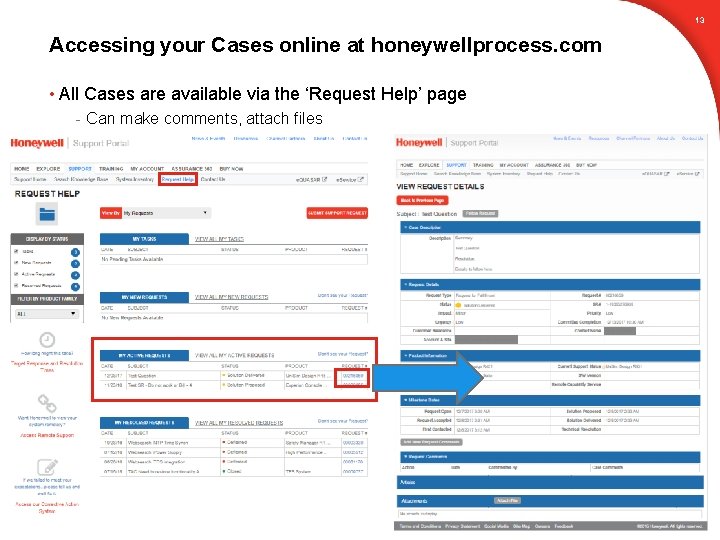 13 Accessing your Cases online at honeywellprocess. com • All Cases are available via 13 Accessing your Cases online at honeywellprocess. com • All Cases are available via