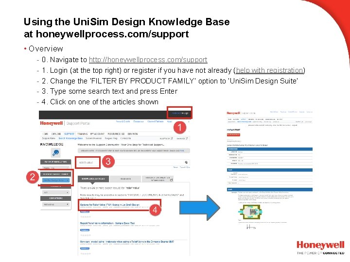 Using the Uni. Sim Design Knowledge Base at honeywellprocess. com/support • Overview - 0. Using the Uni. Sim Design Knowledge Base at honeywellprocess. com/support • Overview - 0.