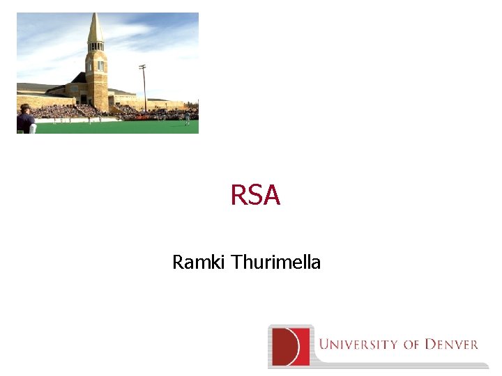 RSA Ramki Thurimella 