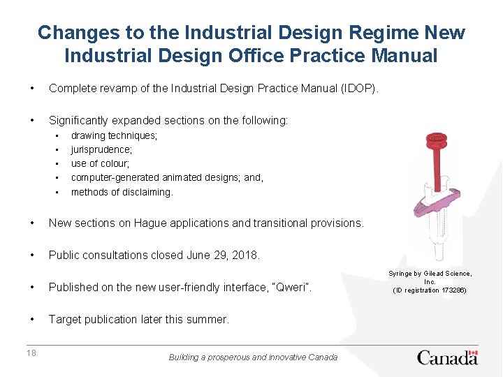 Changes to the Industrial Design Regime New Industrial Design Office Practice Manual • Complete