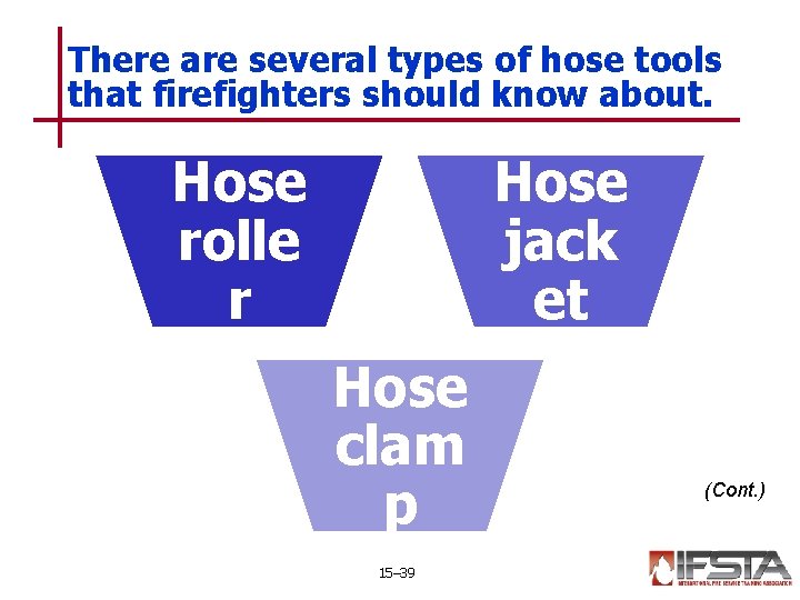 There are several types of hose tools that firefighters should know about. Hose rolle