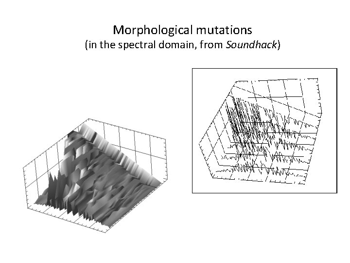 Morphological mutations (in the spectral domain, from Soundhack) 