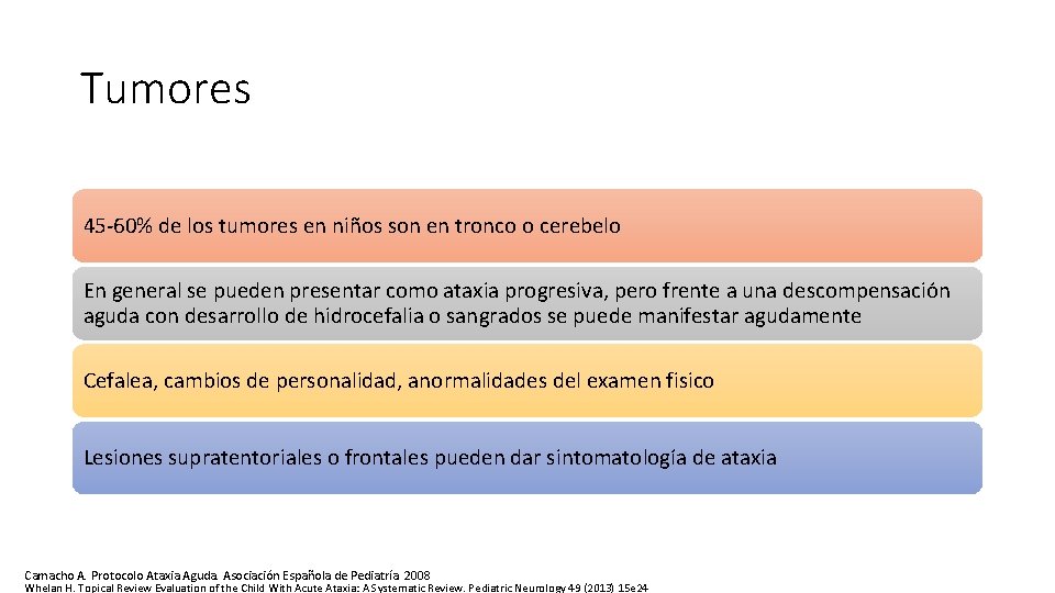 Tumores 45 -60% de los tumores en niños son en tronco o cerebelo En Tumores 45 -60% de los tumores en niños son en tronco o cerebelo En