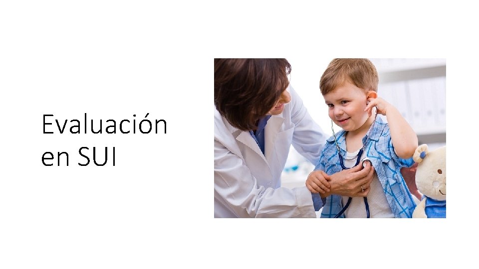 Evaluación en SUI Evaluación en SUI